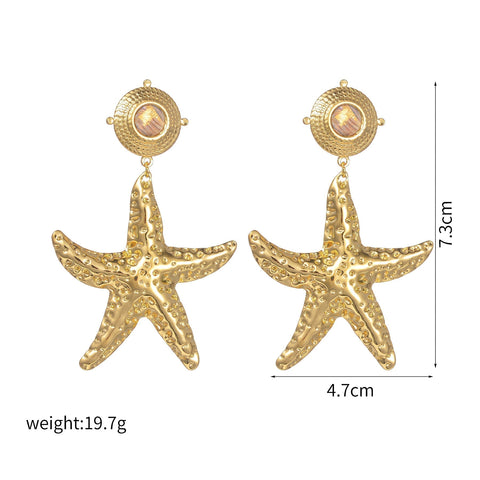 Women's Ocean Wind Exaggerated Big Earrings